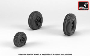 Roues Armory Models AW35304 AH-64 Apache avec pneus lestés, moyeux lisses 1/35 – image 2