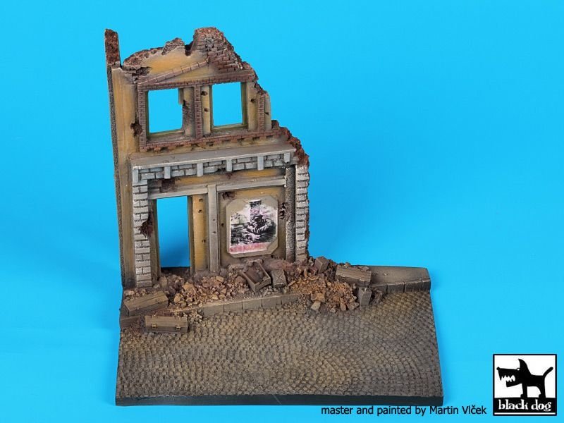 Black Dog D48001 House ruin base 1/48 – Bild 4