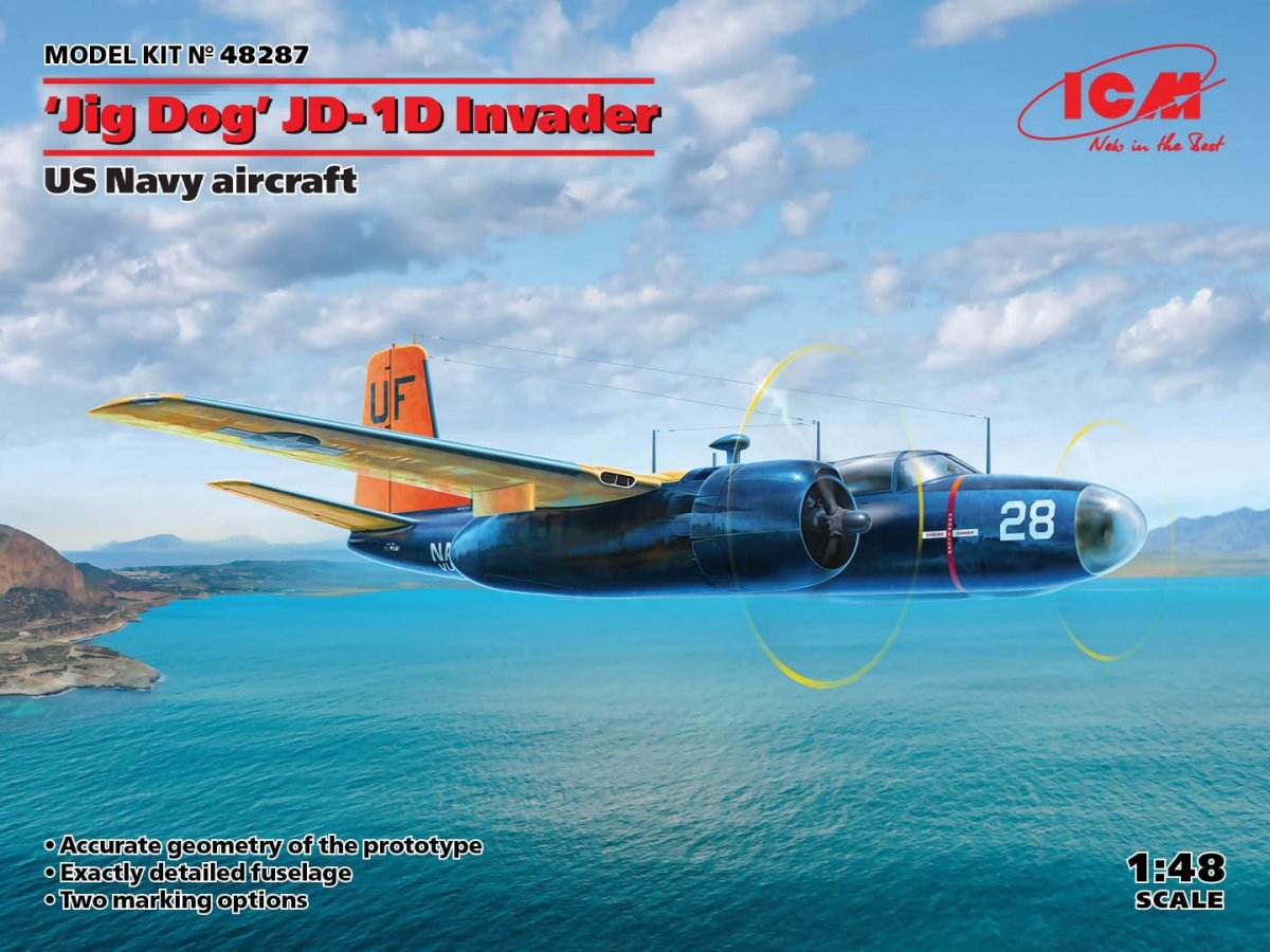 ICM 48287 JD-1D Invader US Navy utility aircraft 1/48