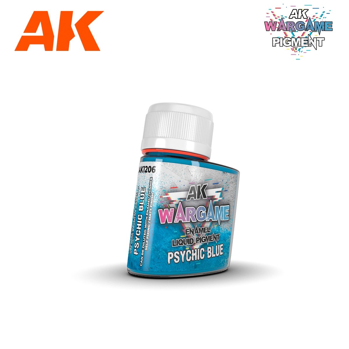 AK Interactive AK1206 PSYCHIC BLUE – Pigment liquide émail 35 ml
