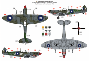 Airfix 17002 Supermarine Spitfire Mk.VIII 1/24 – immagine 15