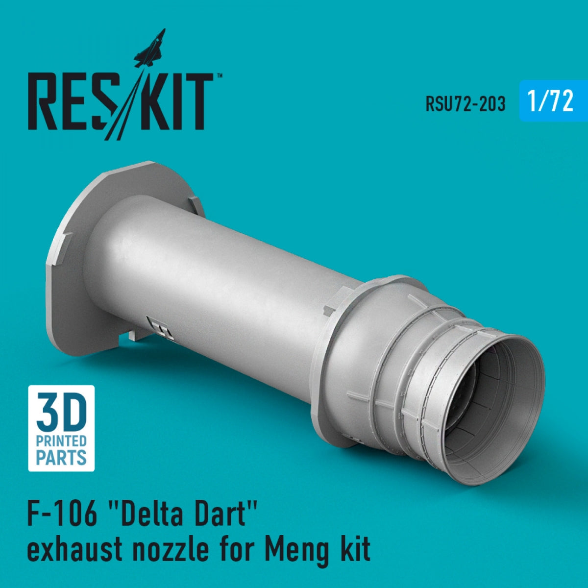 RESKIT RSU72-0203 F-106 "DELTA DART" EXHAUST NOZZLE FOR MENG KIT (3D PRINTED) 1/72
