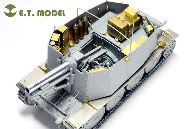 E.T. Model E35-005 WWII German Sd.Kfz.138/1 Ausf.H 15cm sIG33/1 “Grille” (For DRAGON 6470) 1/35 – zdjęcie 5