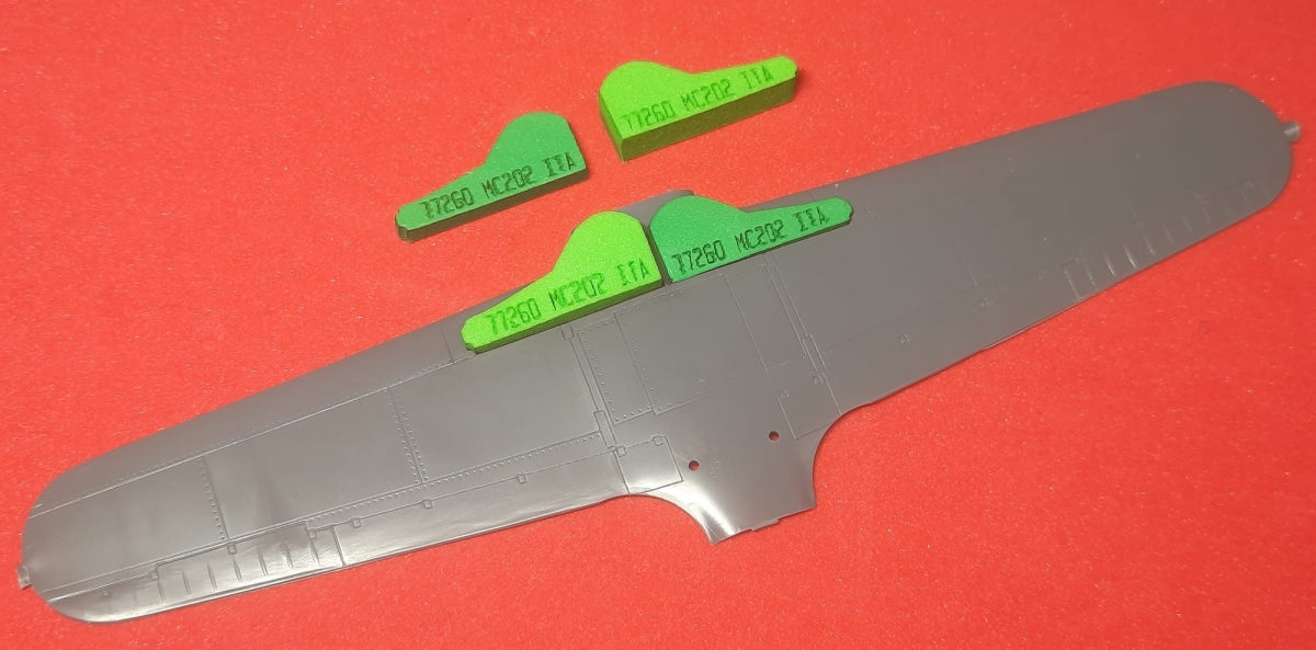 Omask 77260 Macchi MC.202 Folgore wheel bay plugs (for Italeri) EVA foam masks 1/72