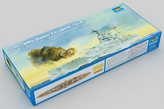Trumpeter 05797 British battleship HMS Queen Elizabeth (1918) 1/700 – immagine 2