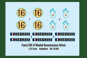 Hobby Boss 82489 EBR-10 French Wheeled Reconnaissance Vehicle 1/35 – zdjęcie 4