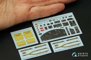Quinta Studio QD32218 Boeing B-17G Navigator, bombardier, waist and tail gunners compartments. 3D-Printed coloured Interior (HK models) 1/32 – immagine 3