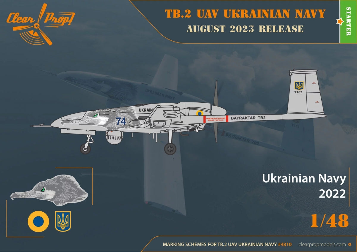Clear Prop! CP4810 TB.2 UAV UKRAINIAN NAVY STARTER KIT 1/48 – Bild 3
