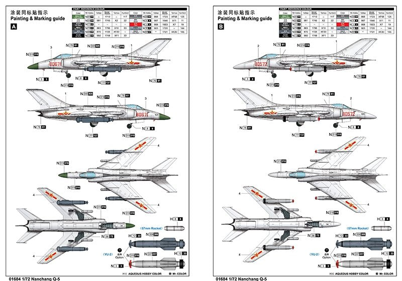 Trumpeter 01684 Nanchang Q-5 Yi 1/72 – imagen 2