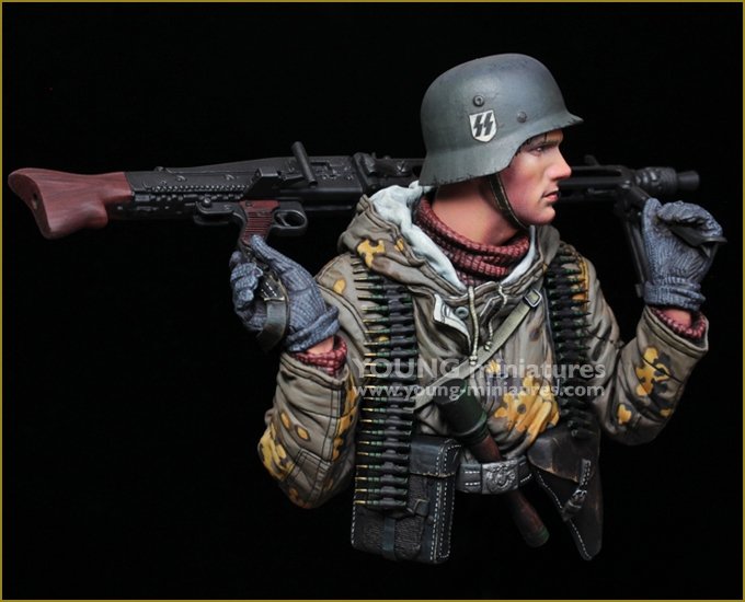 Young Miniatures YM1882 German Machine Gunner Eastern Front WWII 1/10 – Bild 6