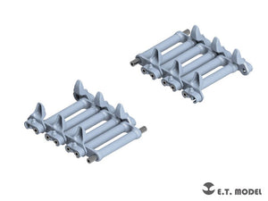 E.T. Model P35-091 WWII US ARMY M4 Sherman&amp;quot;Skeleton&amp;quot; Workable Track (3D Printed) 1/35 – immagine 2
