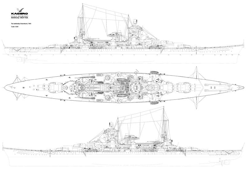 Kagero 16007 Le cuirassé Scharnhorst EN – image 7