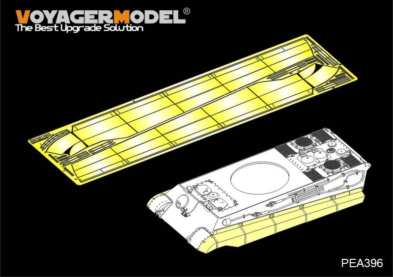 Maquette Voyager PEA396 Schürzen du char allemand King Tiger de la Seconde Guerre mondiale pour TAKOM au 1/35