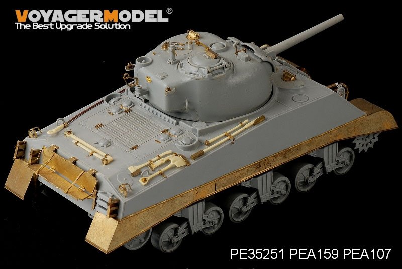Voyager Model PEA159 WWII USMC M4A2 Mid Tank Late Version Side Skirts (For DRAGON Kit) 1/35 – immagine 5