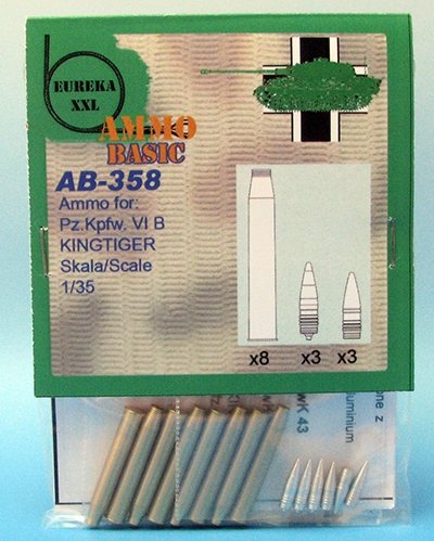 Eureka XXL AB-358 Ammo for: Pz.Kpfw. VI B, KINGTIGER 1/35