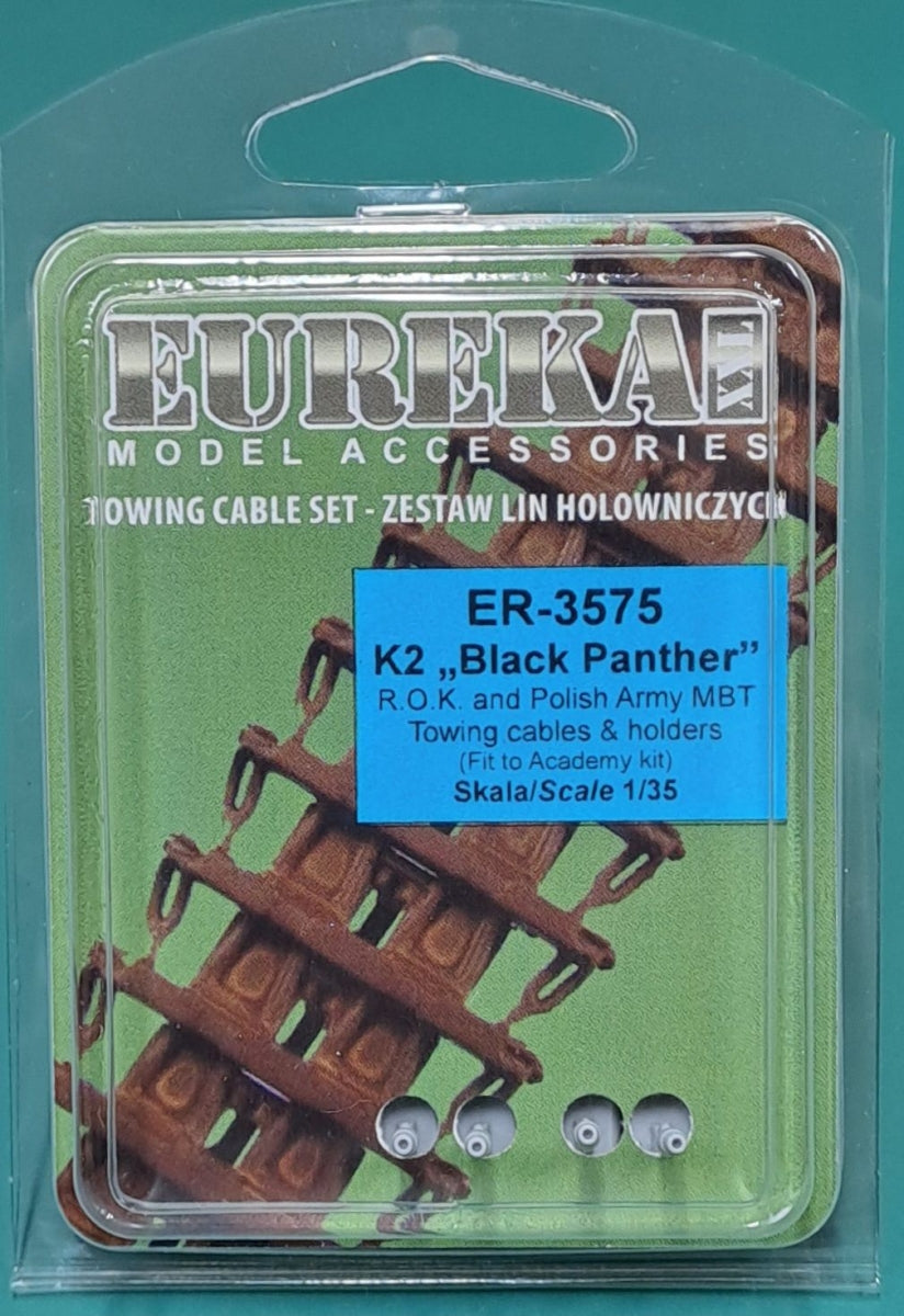Eureka XXL ER-3575 K2 Black Panther MBT Towing Cables &amp;amp; Holders (Academy) 1/35 – image 2