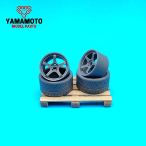 Yamamoto YMPRIM21 Advan Racing GT 4 18&amp;quot; + Tyres 1/24 – immagine 4