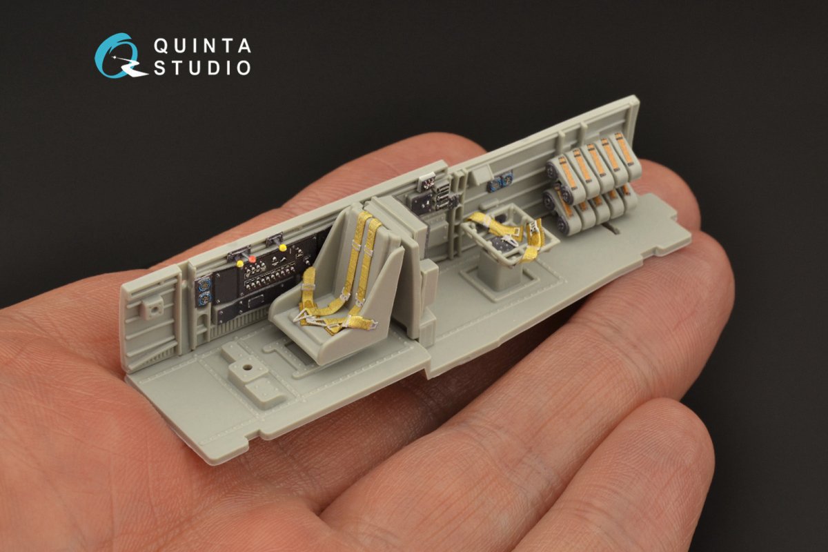 Quinta Studio QD48206 Ju 87B-2/R-2 3D-Printed &amp;amp; coloured Interior on decal paper ( Italeri ) 1/48 – Bild 4