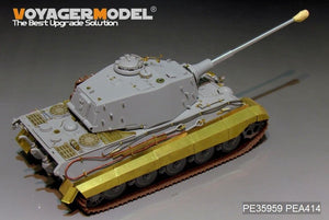 Maquette Voyager PE35959 Char King Tiger allemand de la Seconde Guerre mondiale (tourelle Hensehel) pour HOBBYBOSS 84531 1/35 – image 8