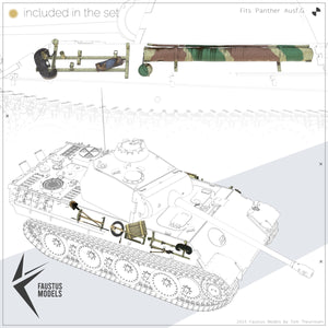 Faustus Models FM35021 Panther Tool Racks (Battle worn) 1/35