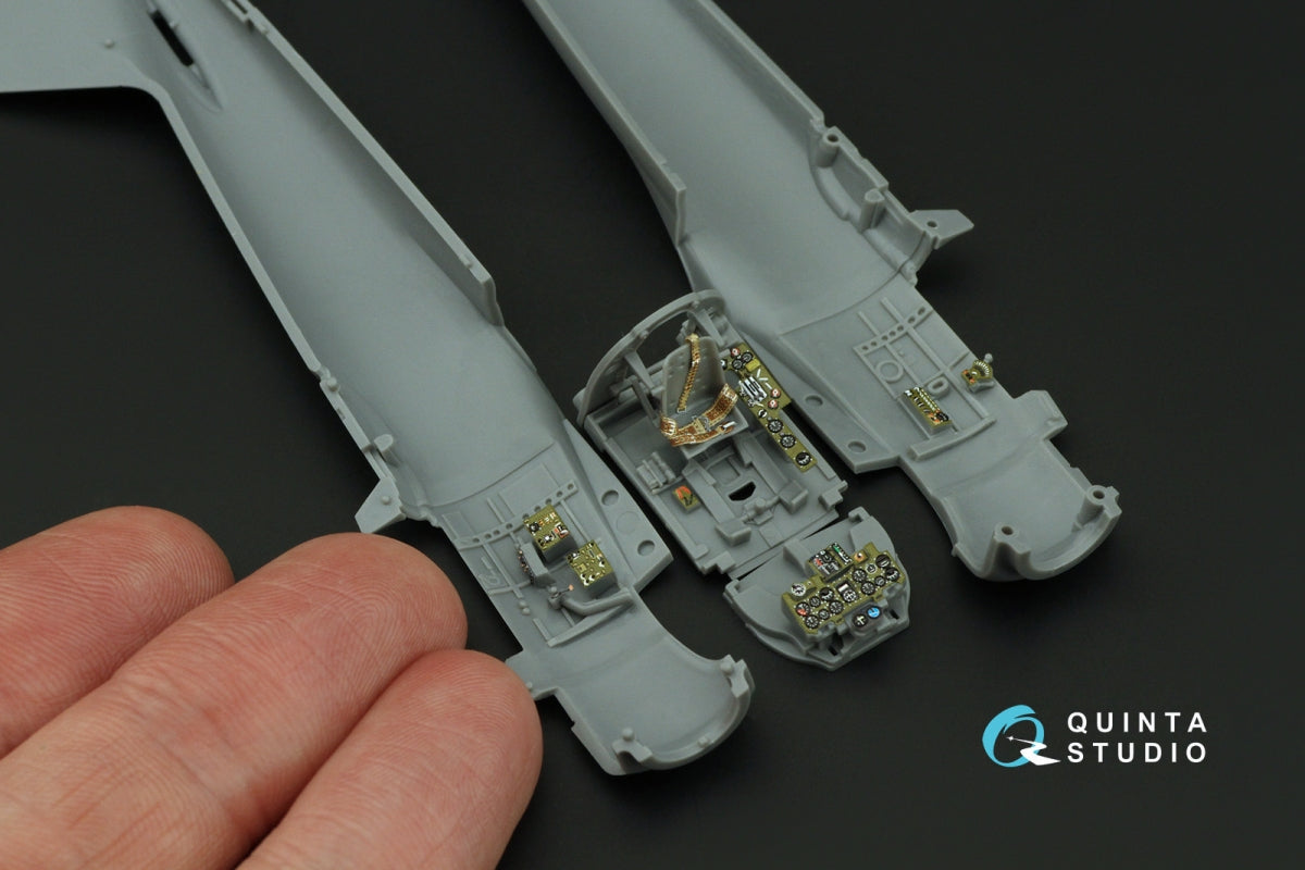 Quinta Studio QD72162 A6M2 Zero (Mitsubishi Prod.) 3D-Printed coloured Interior on decal paper (Tamiya) 1/72 – Bild 6