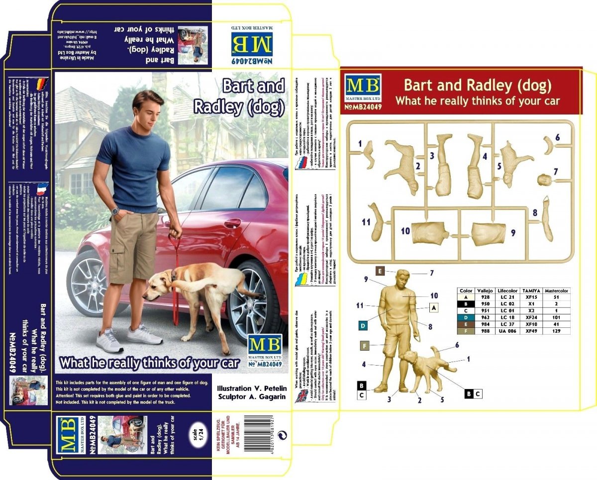 Master Box 24049 Bart and Radley (dog) 1/24 – image 2