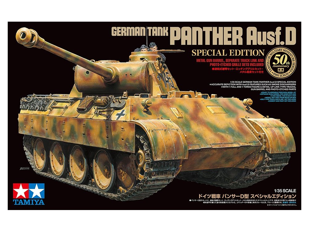 Tamiya 25182 Char allemand Panther Ausf.D Édition spéciale 1/35