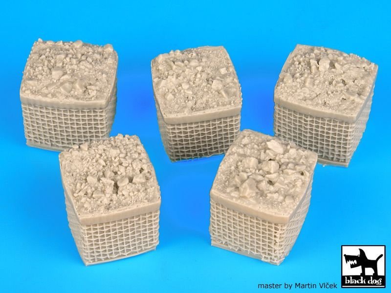 Black Dog D35015 Sandbag armored wall 1 1/35 – immagine 2