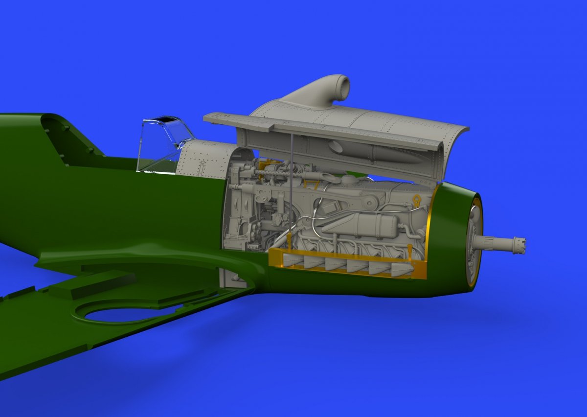 Eduard 648300 Bf 109F engine &amp;amp; fuselage guns EDUARD 1/48 – immagine 3