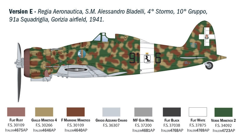 Italeri 2516 Macchi MC.200 Saetta 1/32