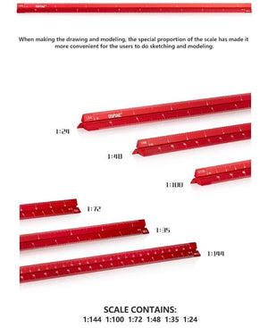 DSPIAE AT-AS Aluminum Alloy Scale / Linijka – imagen 2
