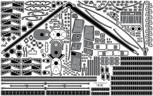 Pontos 23008F1 IJN MIKASA 1905 Detail Up Set 1/200 – immagine 28