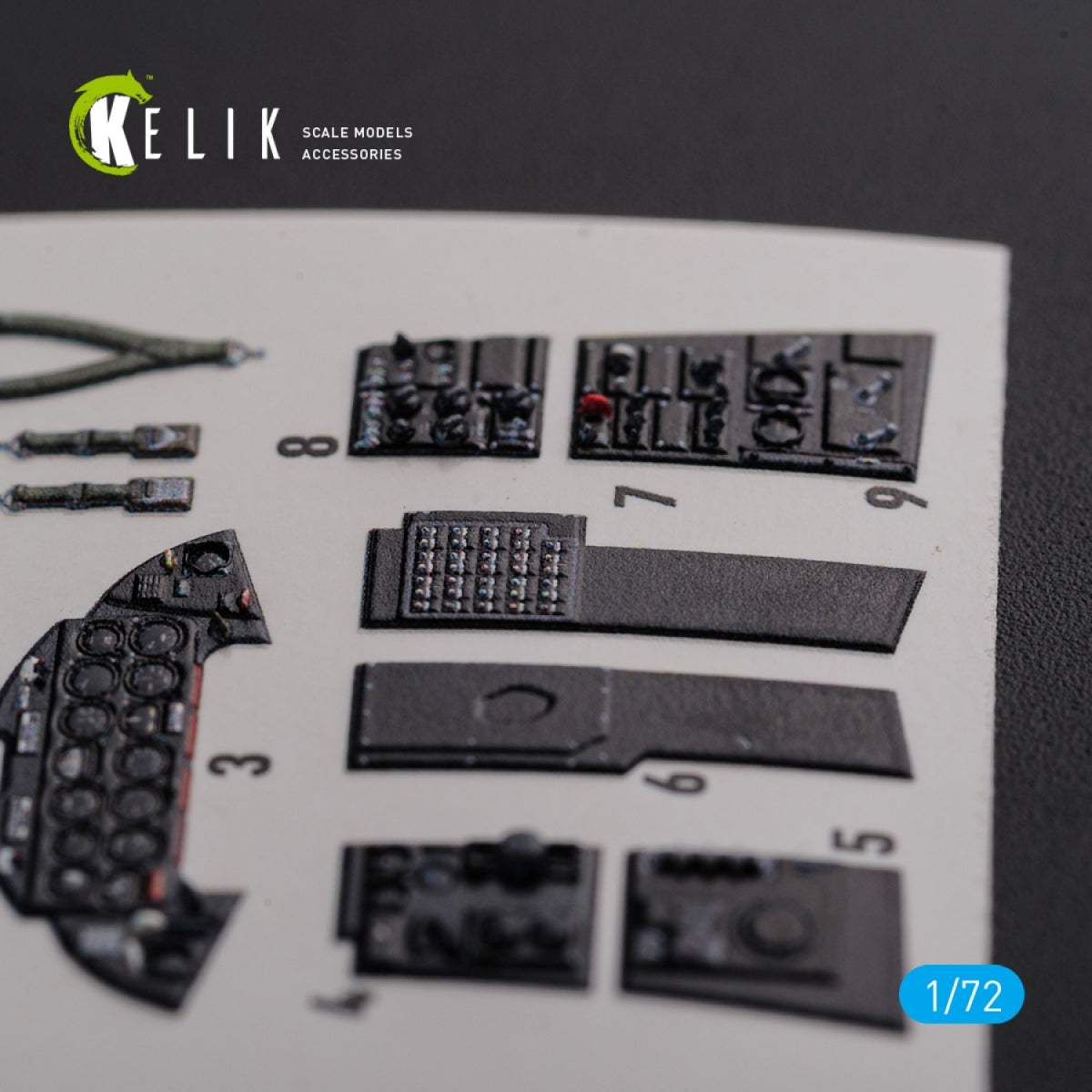 KELIK K72113 F9F-2 Panther interior 3D decals for HobbyBoss kit 1/72 – Bild 4