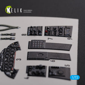 KELIK K72113 F9F-2 Panther interior 3D decals for HobbyBoss kit 1/72 – Bild 4