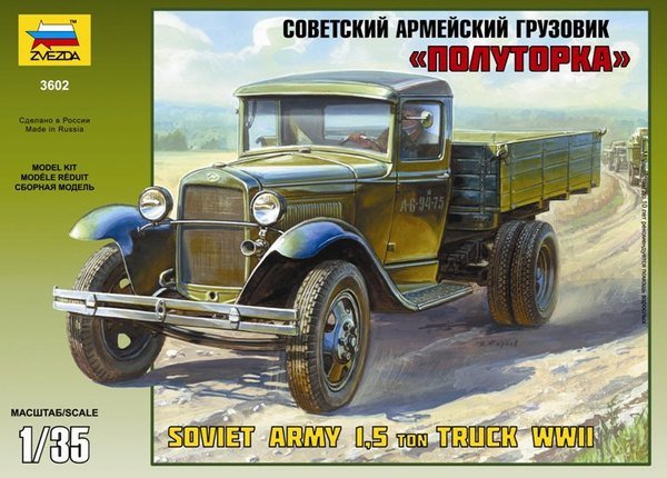 Zvezda 3602 GAZ-AA Soviet Light Truck 1/35