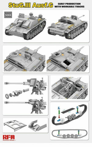Rye Field Model 5069 StuG. III Ausf. G Early Production with workable track links 1/35 – Bild 2