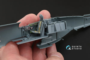 Quinta Studio QD48065 P-51D (Early) 3D-Printed &amp;amp; coloured Interior on decal paper (for Eduard kit) 1/48 – immagine 5