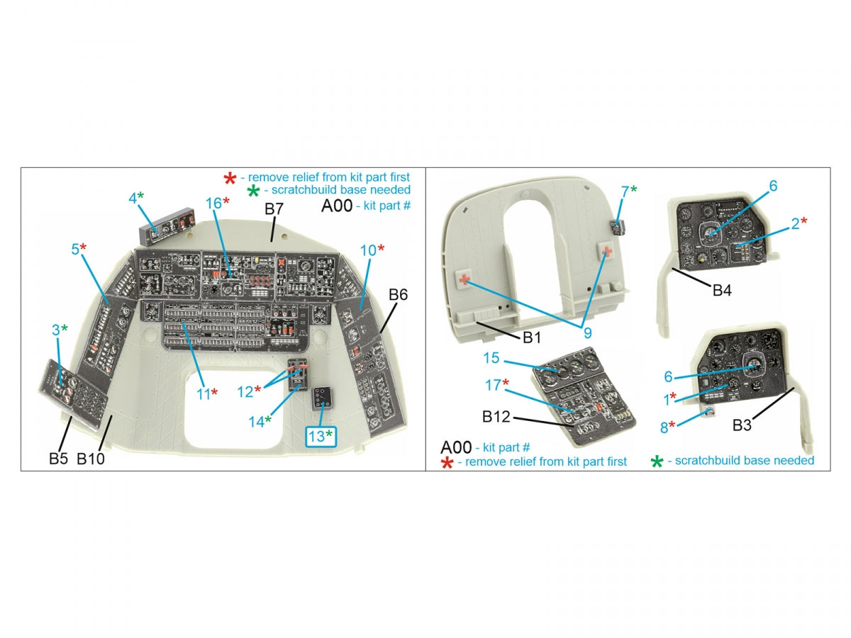 Quinta Studio QDS-35110 Mi-17 3D-Printed coloured Interior on decal paper (Trumpeter) (Small version) 1/35 – Bild 2