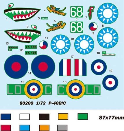 Hobby Boss 80209 P-40B/C &amp;quot;HAWK&amp;quot;-81A 1/72 – zdjęcie 3