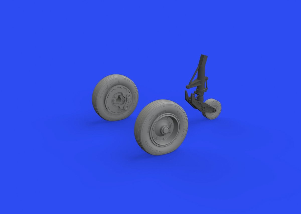 Eduard 648761 A-1J wheels TAMIYA 1/48 – imagen 2