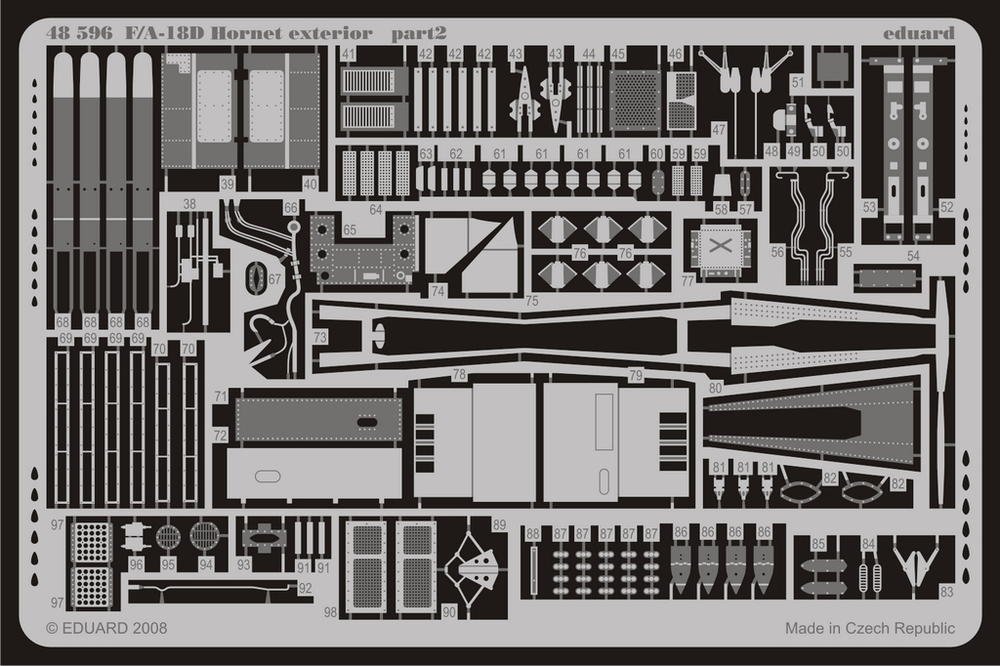 Eduard 48596 F/ A-18D exterior 1/48 (HOBBY BOSS) – immagine 2