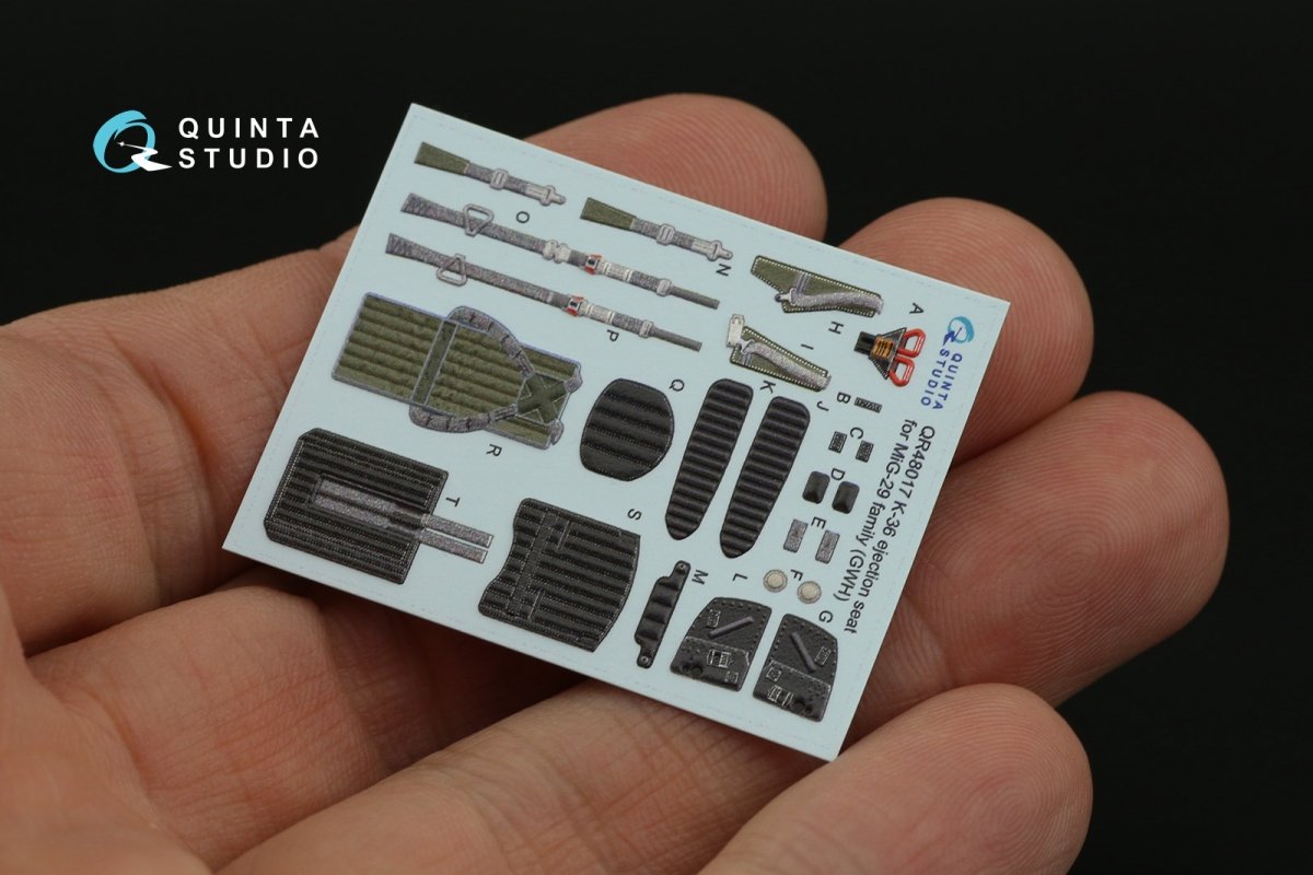 Quinta Studio QR48017 K-36 ejection seat for MiG-29 family ( GWH ) 1/48 – Bild 7