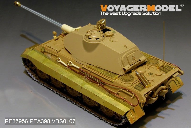 Voyager Model PE35956 WWII German King Tiger (Porsche Turret) For MENG TS-037 1/35 – immagine 7