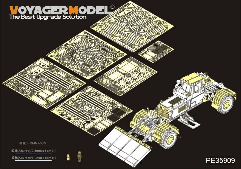 Voyager Model PE35909 Modern US Husky Mk.III Vehicle Mounted Mine Detector for PANDA 1/35