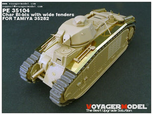 Voyager Model PE35104 WWII French Char BI-bis with wide fenders (B ver include Gun barrel) for TAMIYA 35282 1/35 – imagen 11