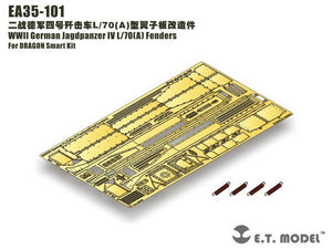 E.T. Model EA35-101 WWII German Jagdpanzer IV L/70(A) Fenders (For DRAGON Smart Kit) 1/35