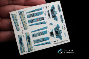 Quinta Studio QD48047 Su-30MKK 3D-Printed &amp;amp; coloured Interior on decal paper (for HobbyBoss kit) 1/48 – immagine 2