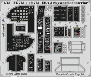Intérieur du Skywarrior Eduard FE761 EKA-3 au 1/48 Trumpeter