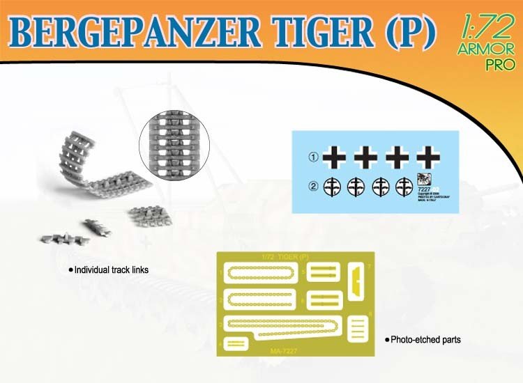 Dragon 7227 BERGEPANZER TIGER (P) 1/72 – Bild 5