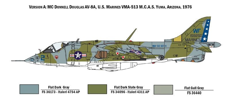Italeri 1410 AV-8A HARRIER 1/72 – imagen 2
